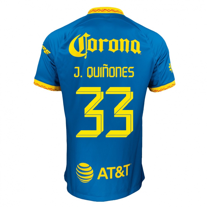 Niño Fútbol Camiseta Julián Quiñones #33 Azul 2ª Equipación 2023/24