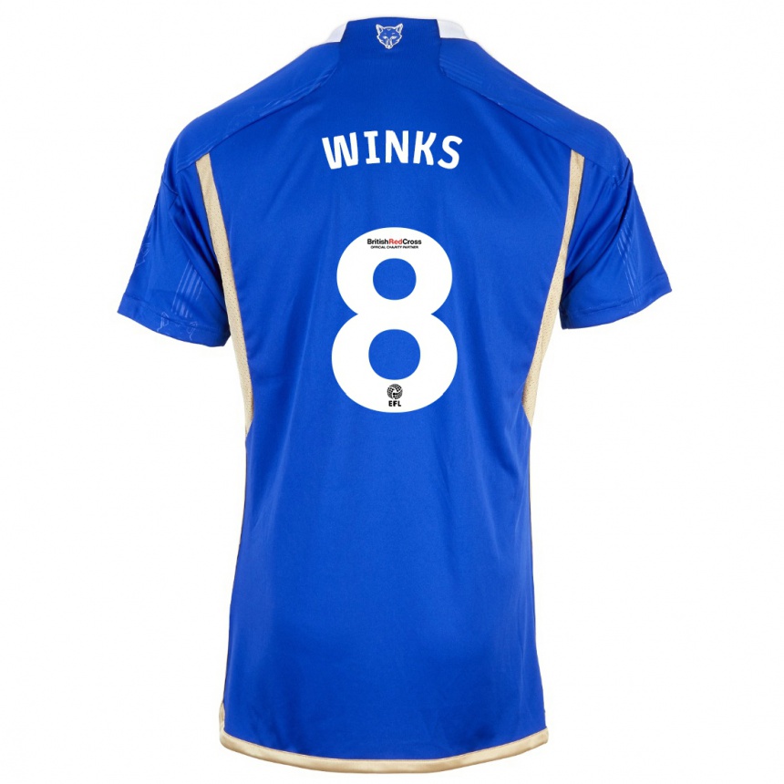 Hombre Fútbol Camiseta Harry Winks #8 Azul Real 1ª Equipación 2023/24