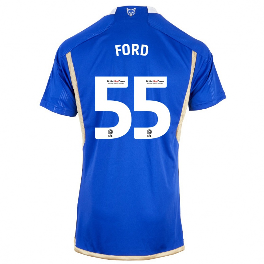 Hombre Fútbol Camiseta Harvey Godsmark Ford #55 Azul Real 1ª Equipación 2023/24