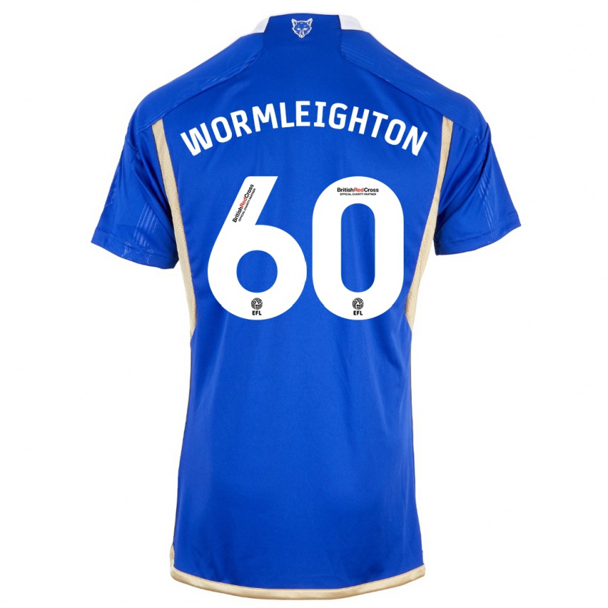 Hombre Fútbol Camiseta Joe Wormleighton #60 Azul Real 1ª Equipación 2023/24