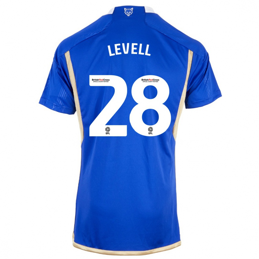 Hombre Fútbol Camiseta Kirstie Levell #28 Azul Real 1ª Equipación 2023/24