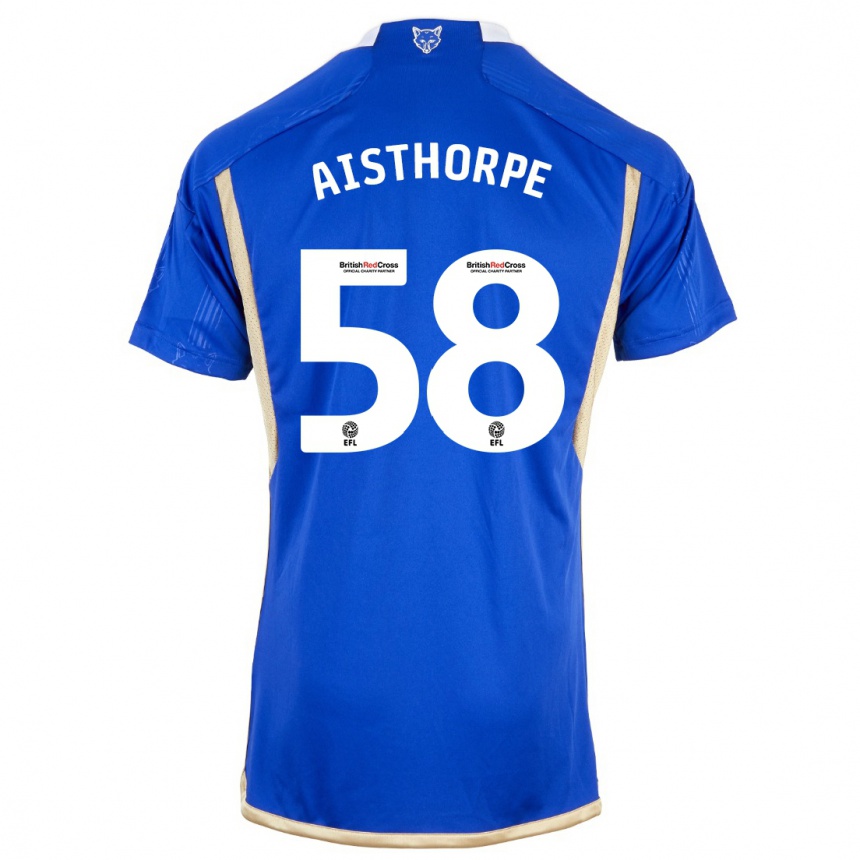 Hombre Fútbol Camiseta Bailey Aisthorpe #58 Azul Real 1ª Equipación 2023/24