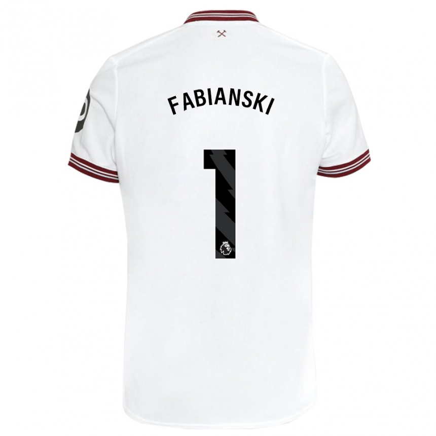 Hombre Fútbol Camiseta Lukasz Fabianski #1 Blanco 2ª Equipación 2023/24