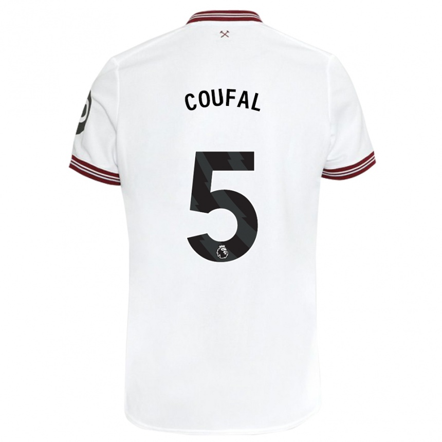 Hombre Fútbol Camiseta Vladimir Coufal #5 Blanco 2ª Equipación 2023/24