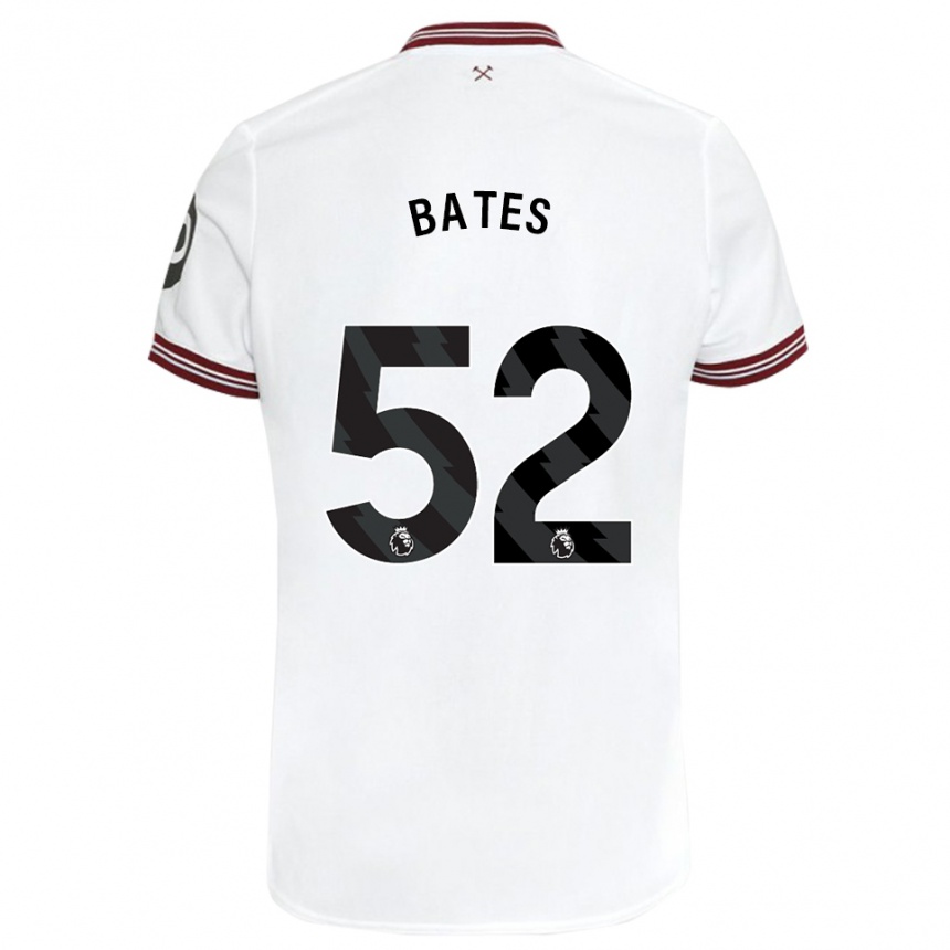 Hombre Fútbol Camiseta Billy Bates #52 Blanco 2ª Equipación 2023/24