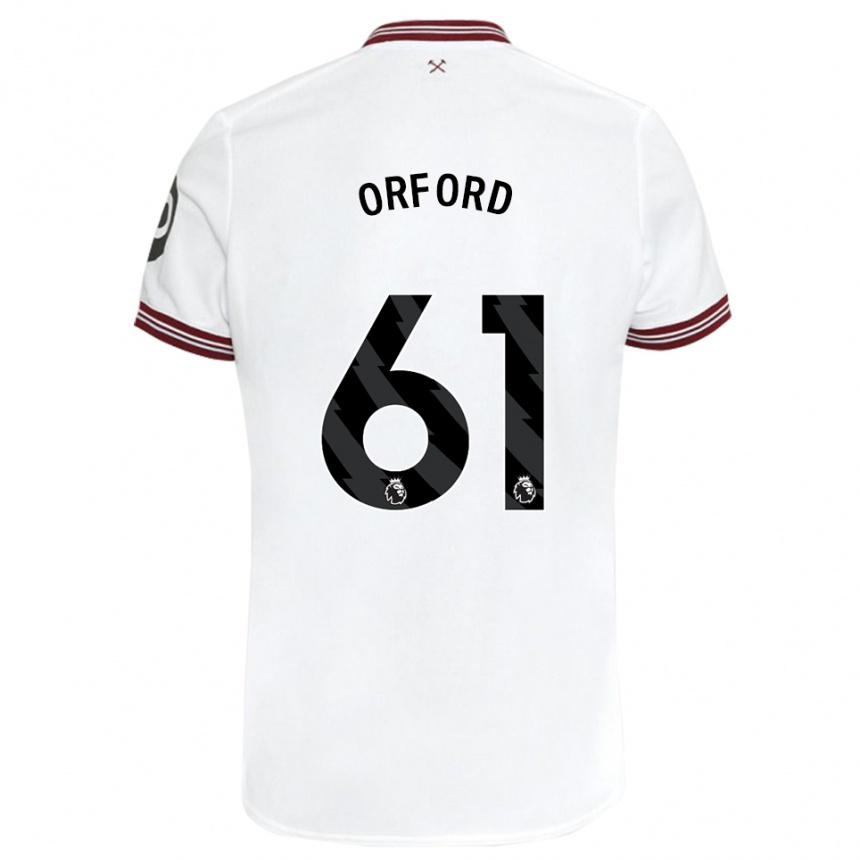 Hombre Fútbol Camiseta Lewis Orford #61 Blanco 2ª Equipación 2023/24