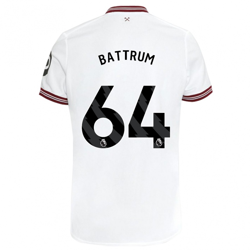 Hombre Fútbol Camiseta Ryan Battrum #64 Blanco 2ª Equipación 2023/24