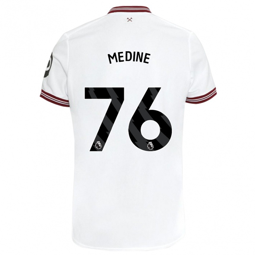 Hombre Fútbol Camiseta Jethro Medine #76 Blanco 2ª Equipación 2023/24