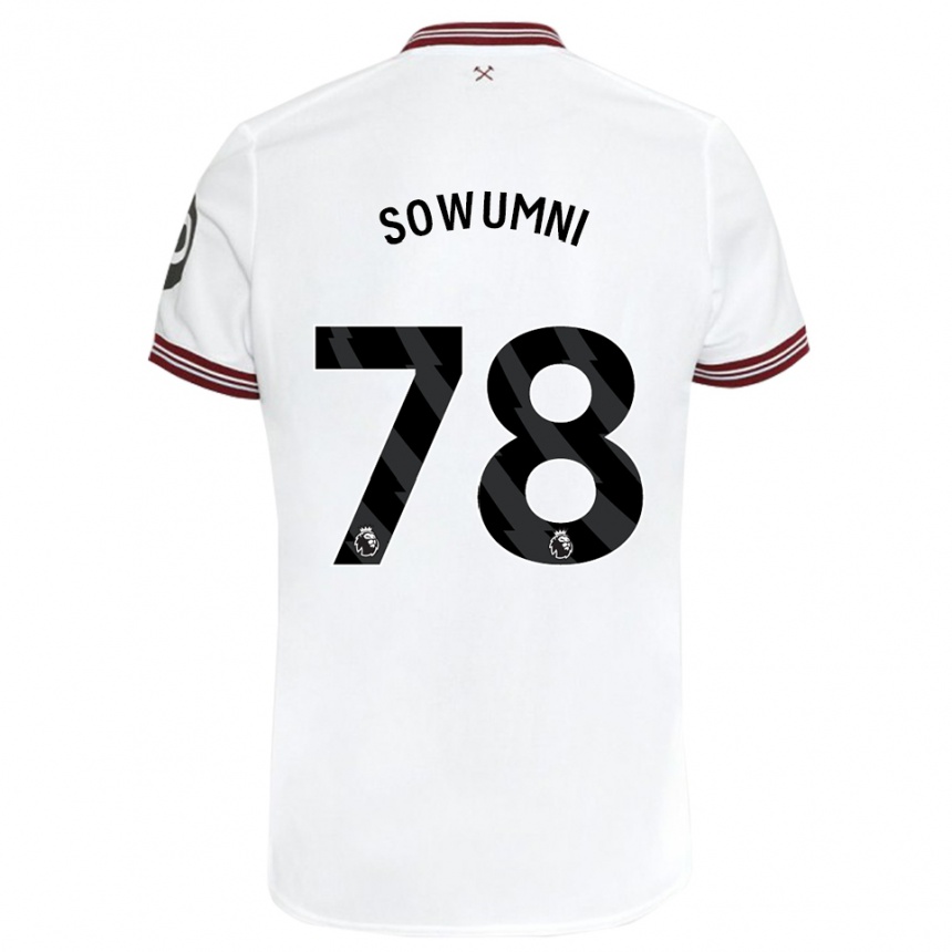 Hombre Fútbol Camiseta Elisha Sowumni #78 Blanco 2ª Equipación 2023/24