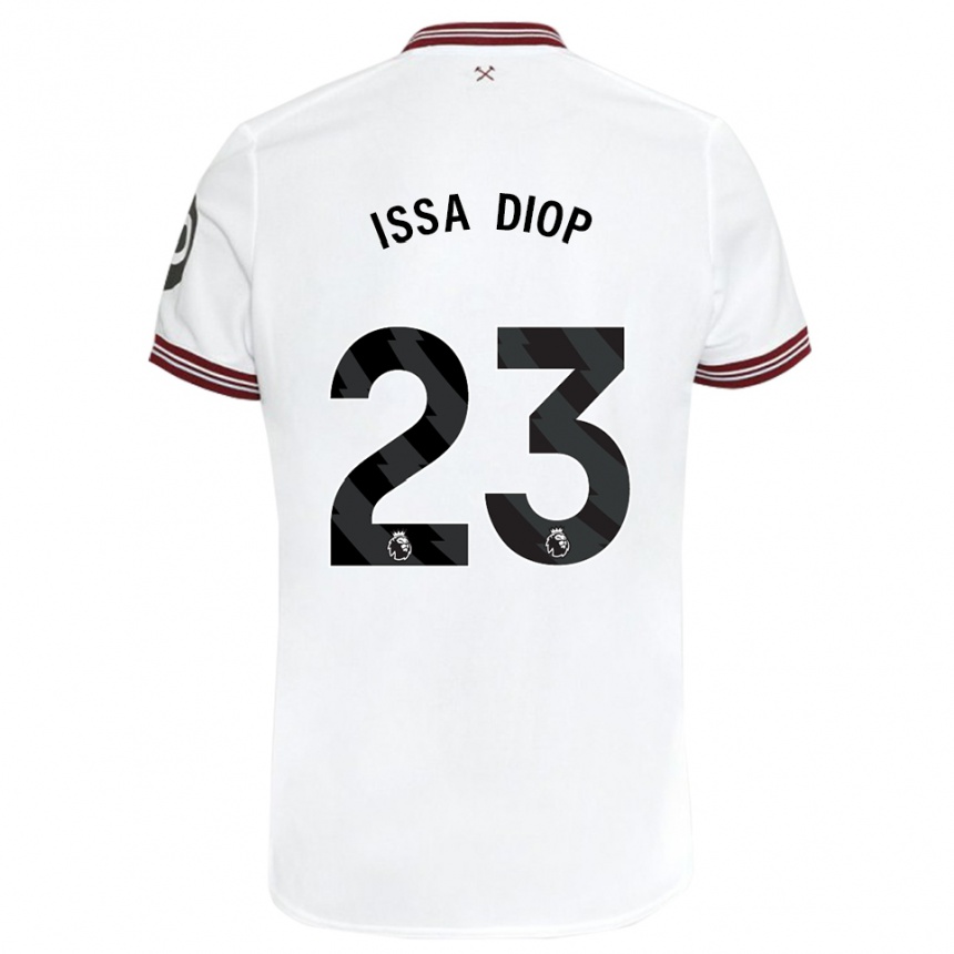 Hombre Fútbol Camiseta Issa Diop #23 Blanco 2ª Equipación 2023/24