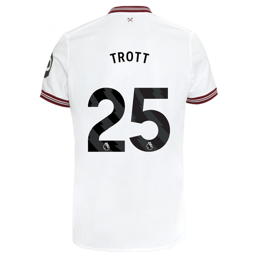 Hombre Fútbol Camiseta Nathan Trott #25 Blanco 2ª Equipación 2023/24