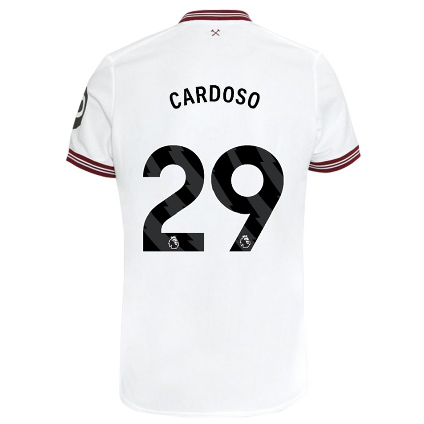 Hombre Fútbol Camiseta Goncalo Cardoso #29 Blanco 2ª Equipación 2023/24