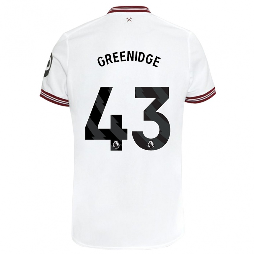 Hombre Fútbol Camiseta Will Greenidge #43 Blanco 2ª Equipación 2023/24