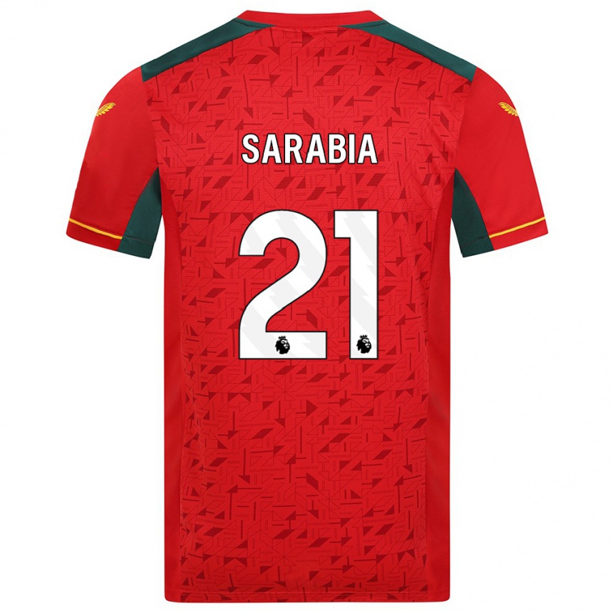 Hombre Fútbol Camiseta Pablo Sarabia #21 Rojo 2ª Equipación 2023/24