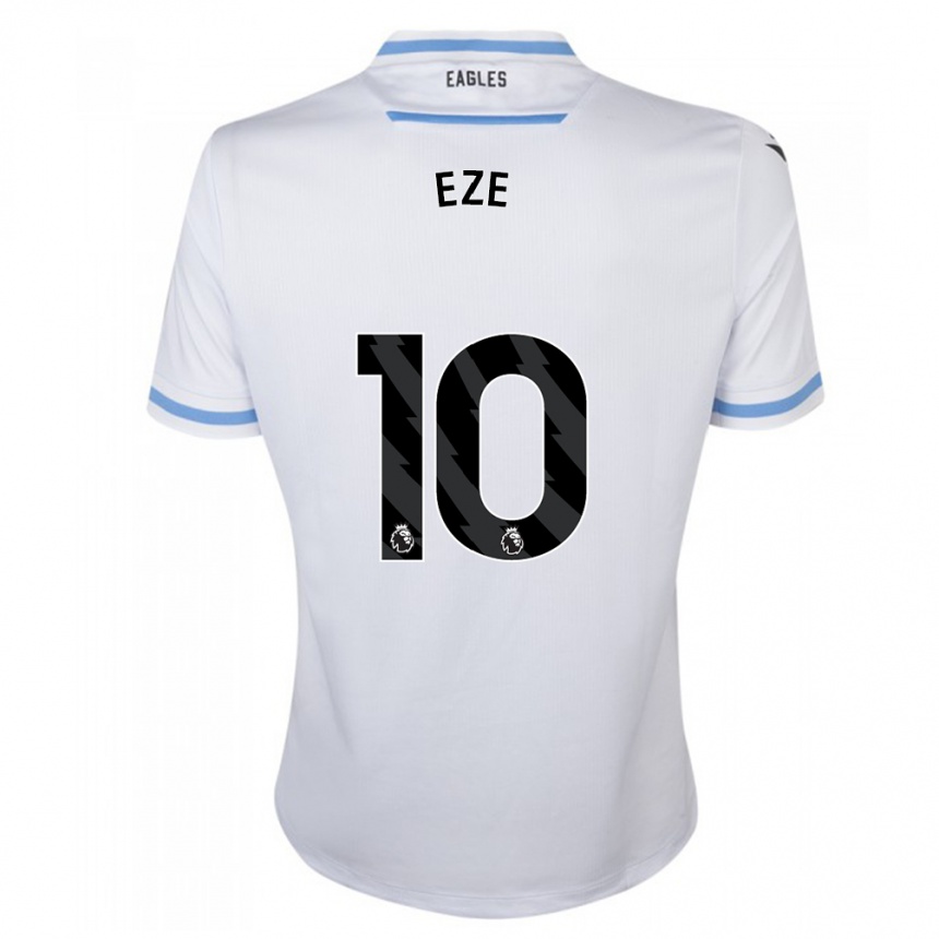 Hombre Fútbol Camiseta Eberechi Eze #10 Blanco 2ª Equipación 2023/24