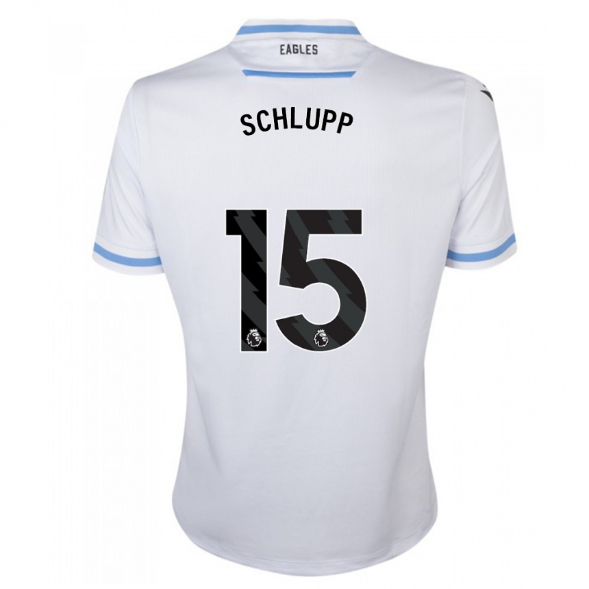 Hombre Fútbol Camiseta Jeffrey Schlupp #15 Blanco 2ª Equipación 2023/24