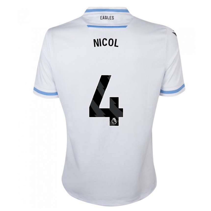 Hombre Fútbol Camiseta Leigh Nicol #4 Blanco 2ª Equipación 2023/24