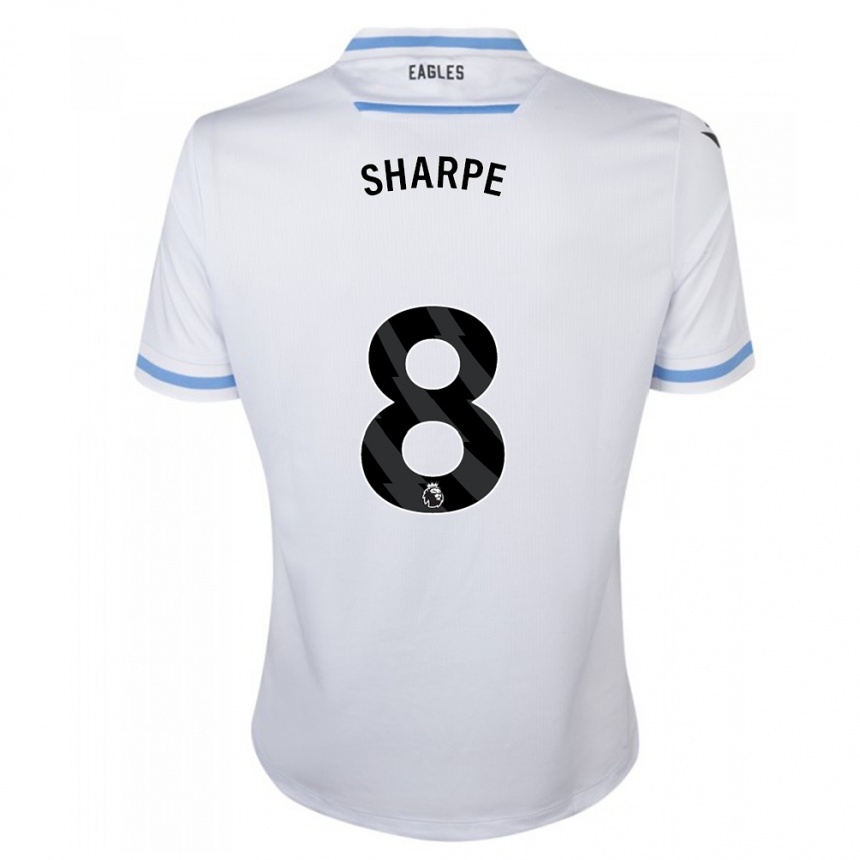 Hombre Fútbol Camiseta Molly-Mae Sharpe #8 Blanco 2ª Equipación 2023/24