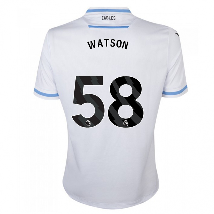 Hombre Fútbol Camiseta Noah Watson #58 Blanco 2ª Equipación 2023/24