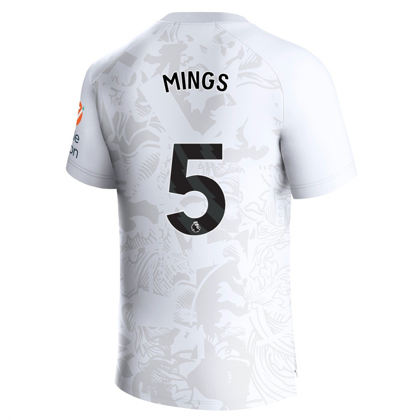 Hombre Fútbol Camiseta Tyrone Mings #5 Blanco 2ª Equipación 2023/24