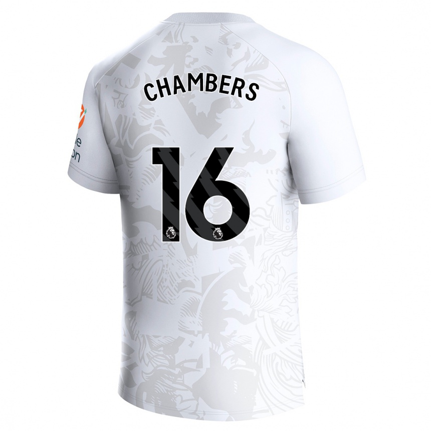 Hombre Fútbol Camiseta Calum Chambers #16 Blanco 2ª Equipación 2023/24