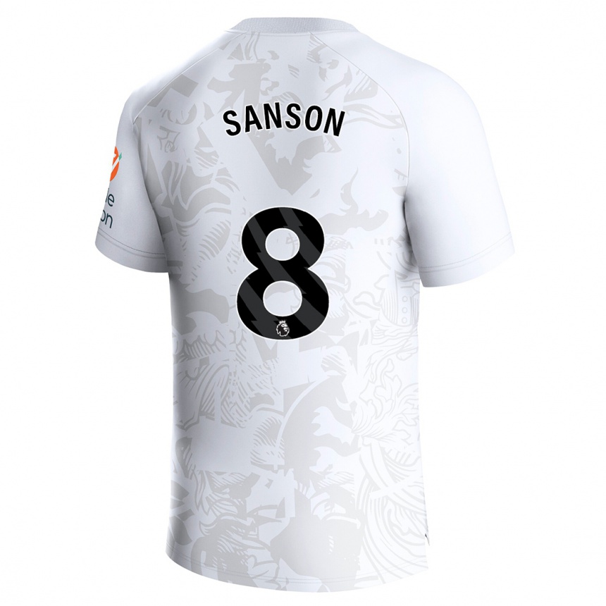 Hombre Fútbol Camiseta Morgan Sanson #8 Blanco 2ª Equipación 2023/24