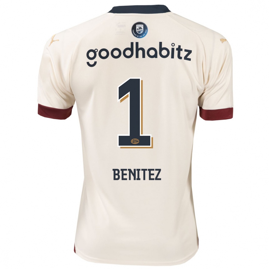 Hombre Fútbol Camiseta Walter Benítez #1 Blanquecino 2ª Equipación 2023/24