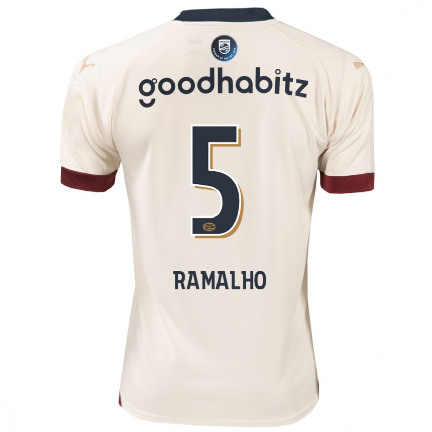 Hombre Fútbol Camiseta André Ramalho #5 Blanquecino 2ª Equipación 2023/24