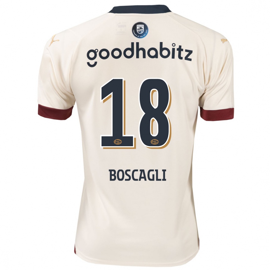 Hombre Fútbol Camiseta Olivier Boscagli #18 Blanquecino 2ª Equipación 2023/24