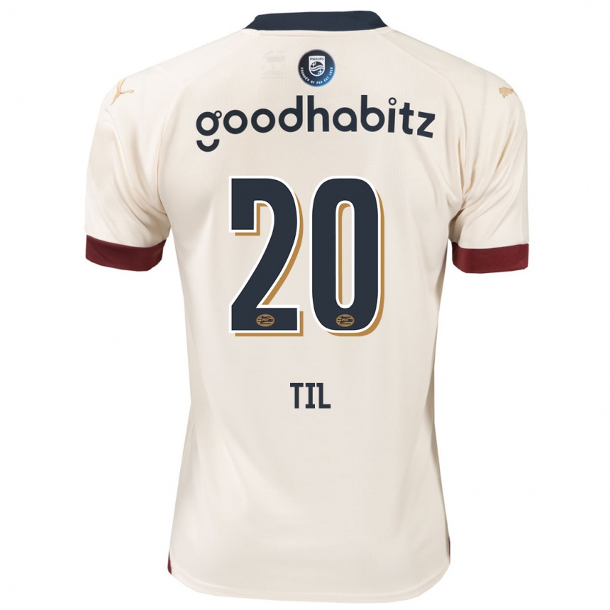 Hombre Fútbol Camiseta Guus Til #20 Blanquecino 2ª Equipación 2023/24