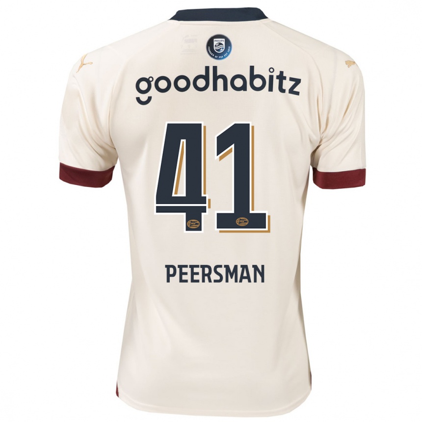 Hombre Fútbol Camiseta Kjell Peersman #41 Blanquecino 2ª Equipación 2023/24