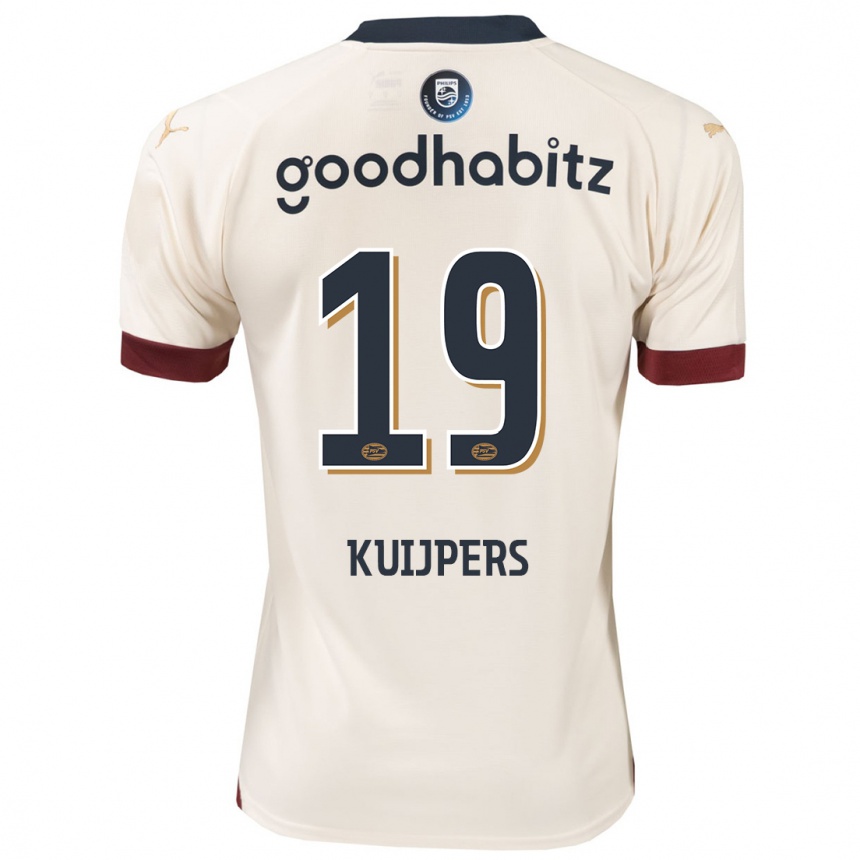 Hombre Fútbol Camiseta Jeslynn Kuijpers #19 Blanquecino 2ª Equipación 2023/24