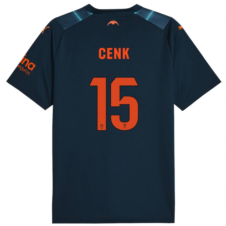 Hombre Fútbol Camiseta Cenk Ozkacar #15 Azul Marino 2ª Equipación 2023/24