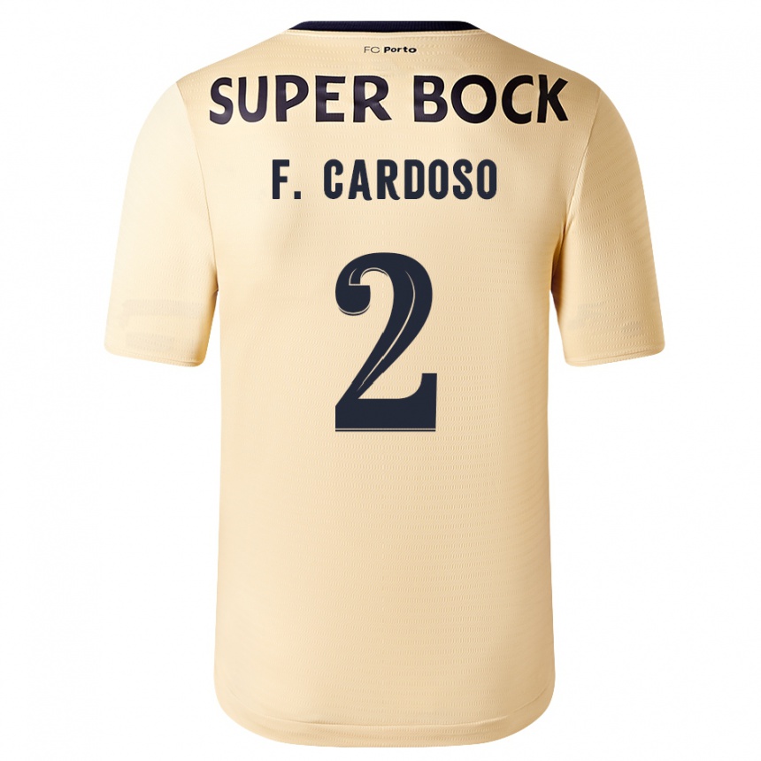 Hombre Fútbol Camiseta Fábio Cardoso #2 Beige-Dorado 2ª Equipación 2023/24