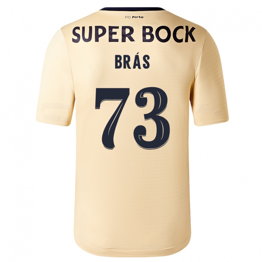 Hombre Fútbol Camiseta Gabriel Brás #73 Beige-Dorado 2ª Equipación 2023/24