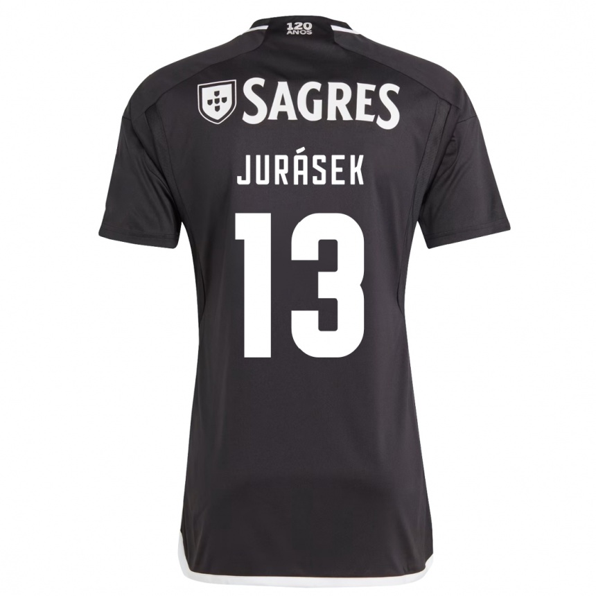 Hombre Fútbol Camiseta David Jurásek #13 Negro 2ª Equipación 2023/24