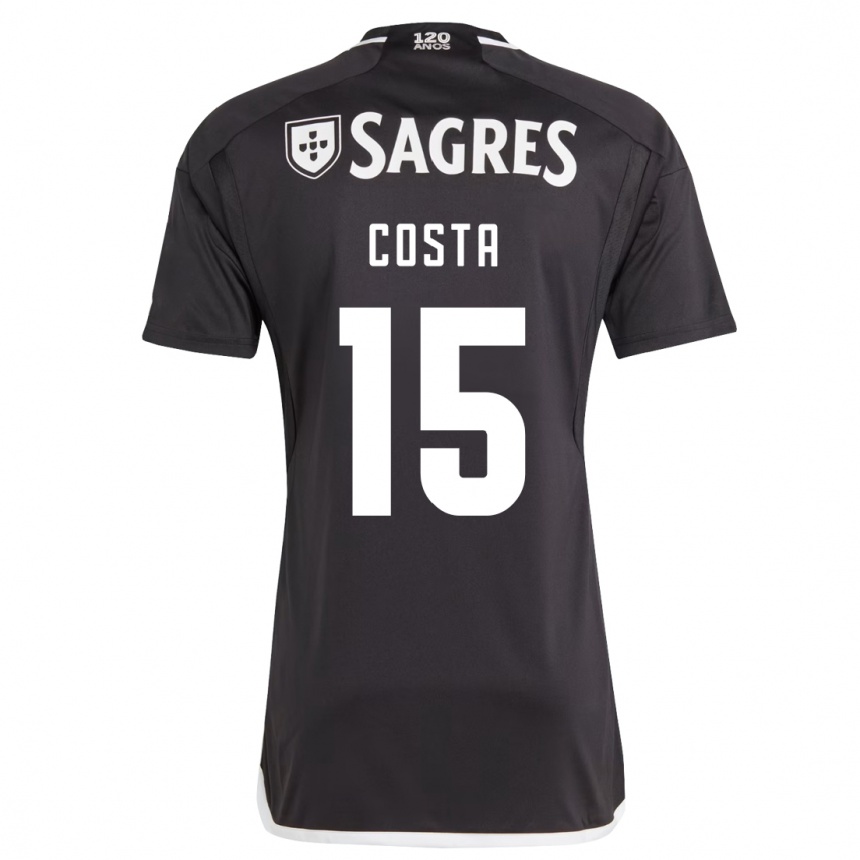 Hombre Fútbol Camiseta Carole Costa #15 Negro 2ª Equipación 2023/24