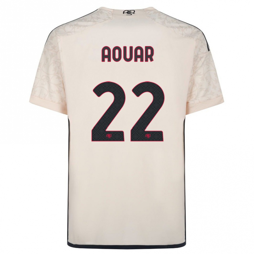 Hombre Fútbol Camiseta Houssem Aouar #22 Blanquecino 2ª Equipación 2023/24