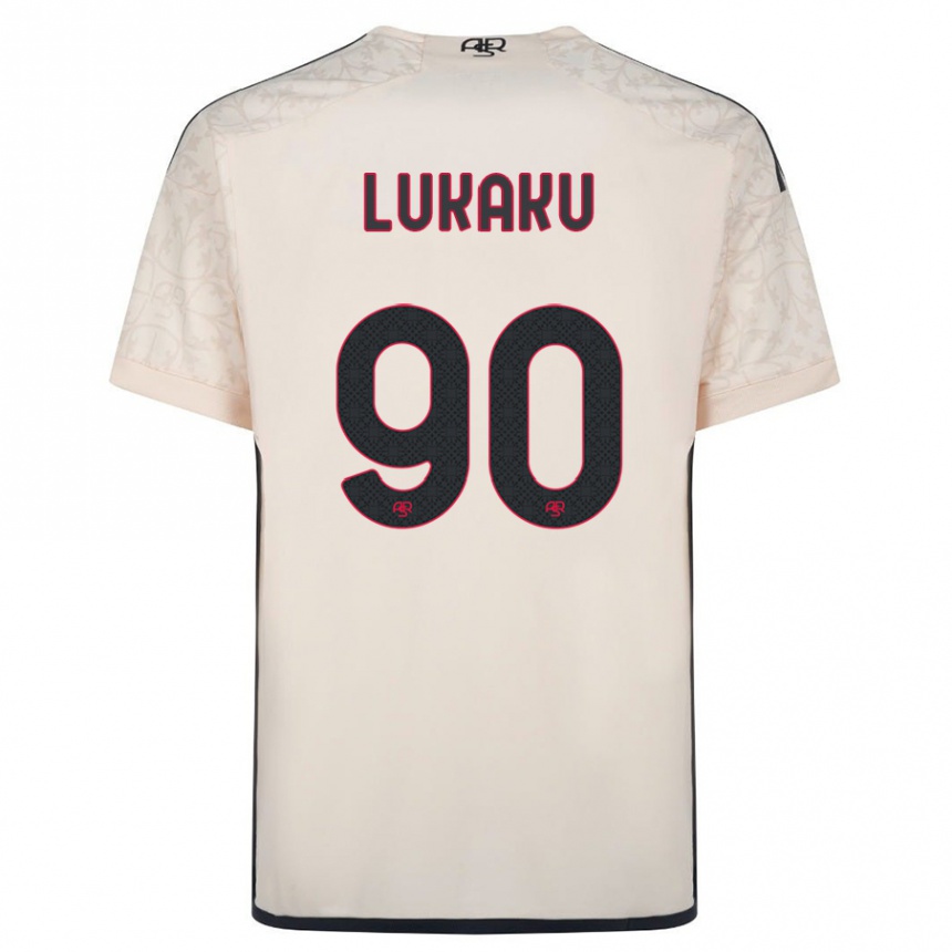 Hombre Fútbol Camiseta Romelu Lukaku #90 Blanquecino 2ª Equipación 2023/24