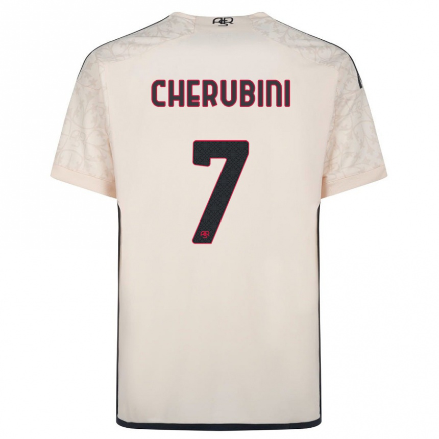 Hombre Fútbol Camiseta Luigi Cherubini #7 Blanquecino 2ª Equipación 2023/24