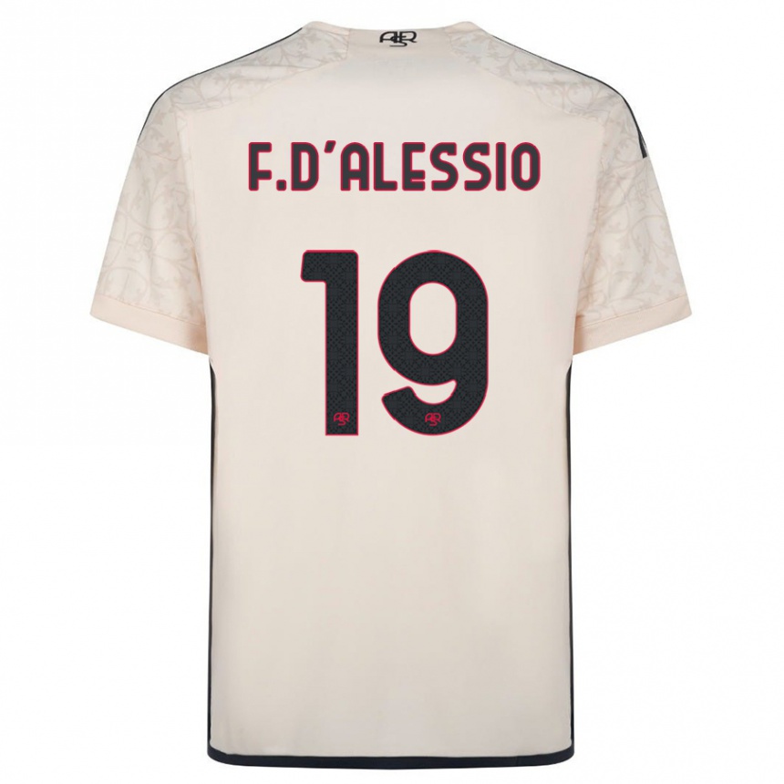 Hombre Fútbol Camiseta Francesco D'alessio #19 Blanquecino 2ª Equipación 2023/24