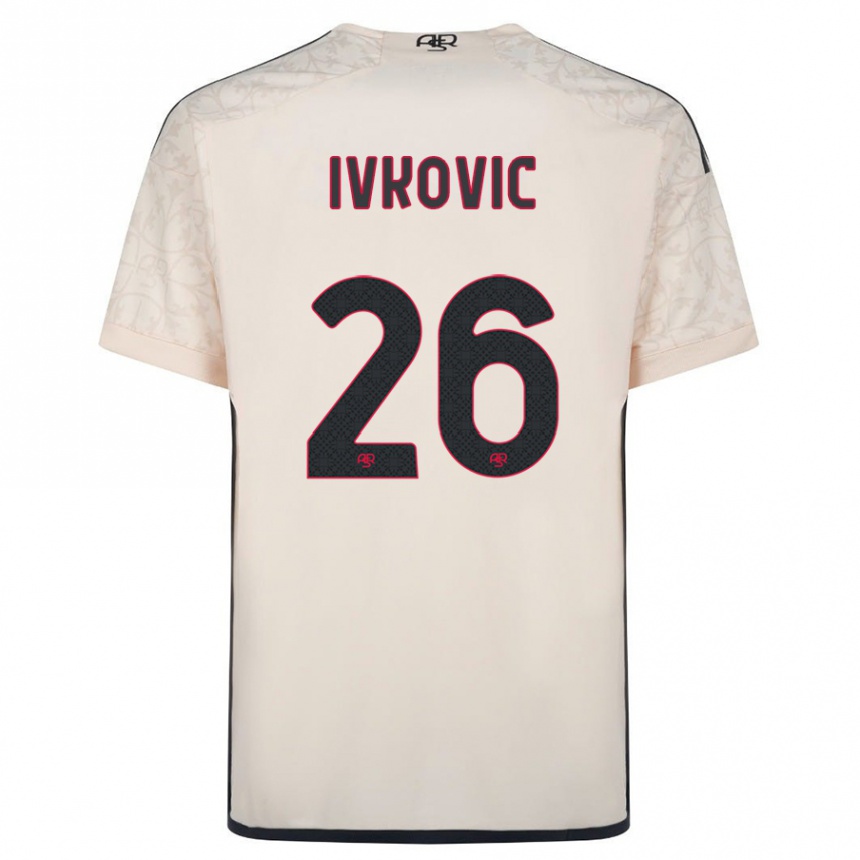 Hombre Fútbol Camiseta Mate Ivkovic #26 Blanquecino 2ª Equipación 2023/24