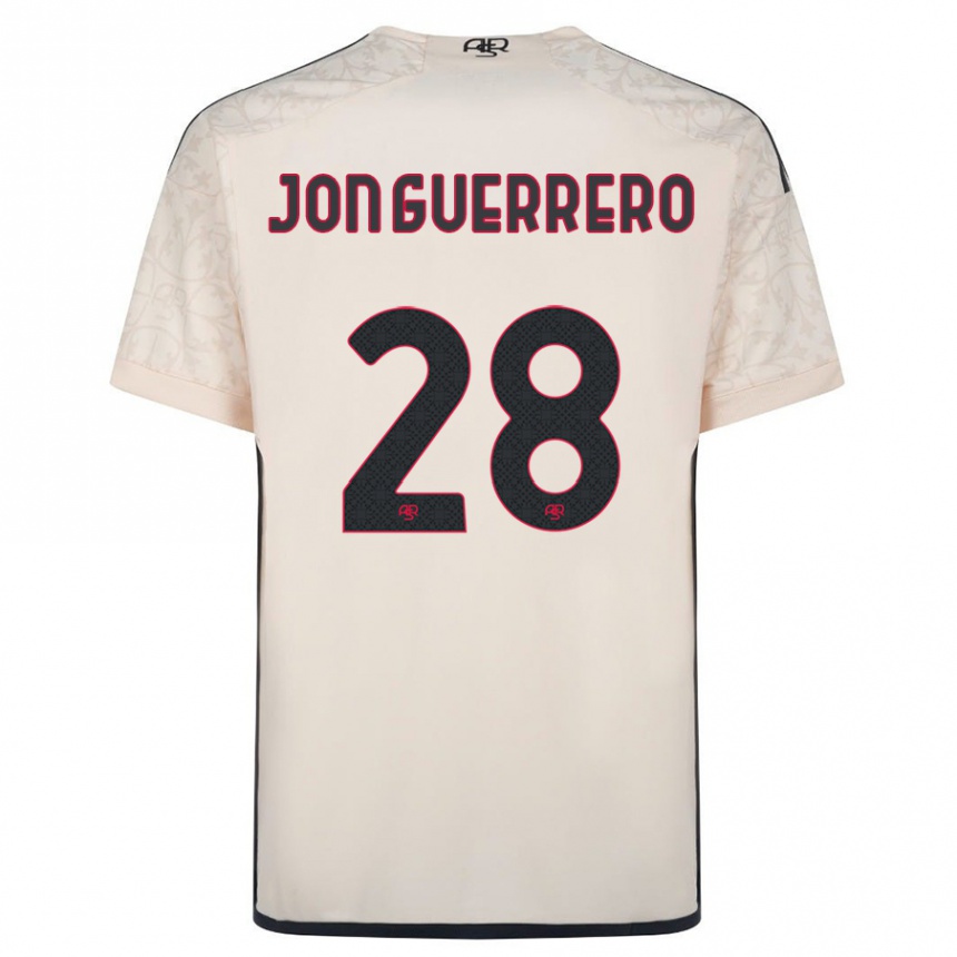 Hombre Fútbol Camiseta Julen Jon Guerrero #28 Blanquecino 2ª Equipación 2023/24