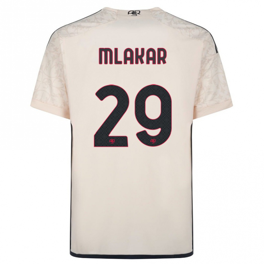 Hombre Fútbol Camiseta Luka Mlakar #29 Blanquecino 2ª Equipación 2023/24