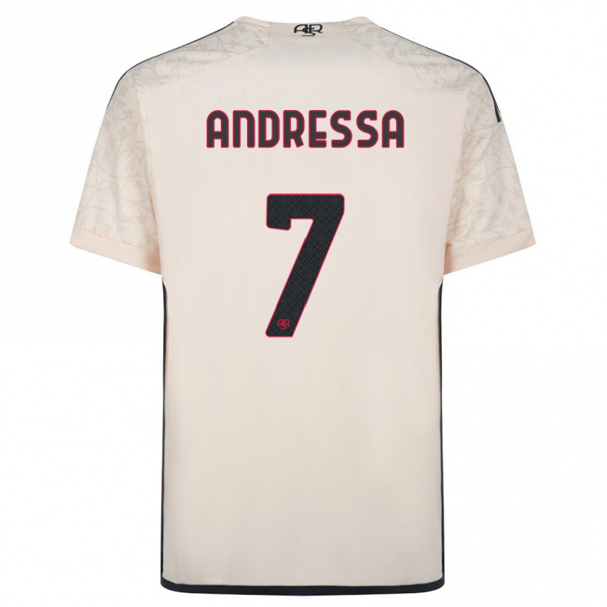 Hombre Fútbol Camiseta Andressa #7 Blanquecino 2ª Equipación 2023/24