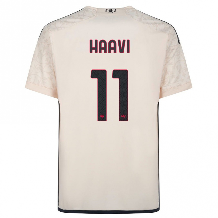 Hombre Fútbol Camiseta Emilie Haavi #11 Blanquecino 2ª Equipación 2023/24