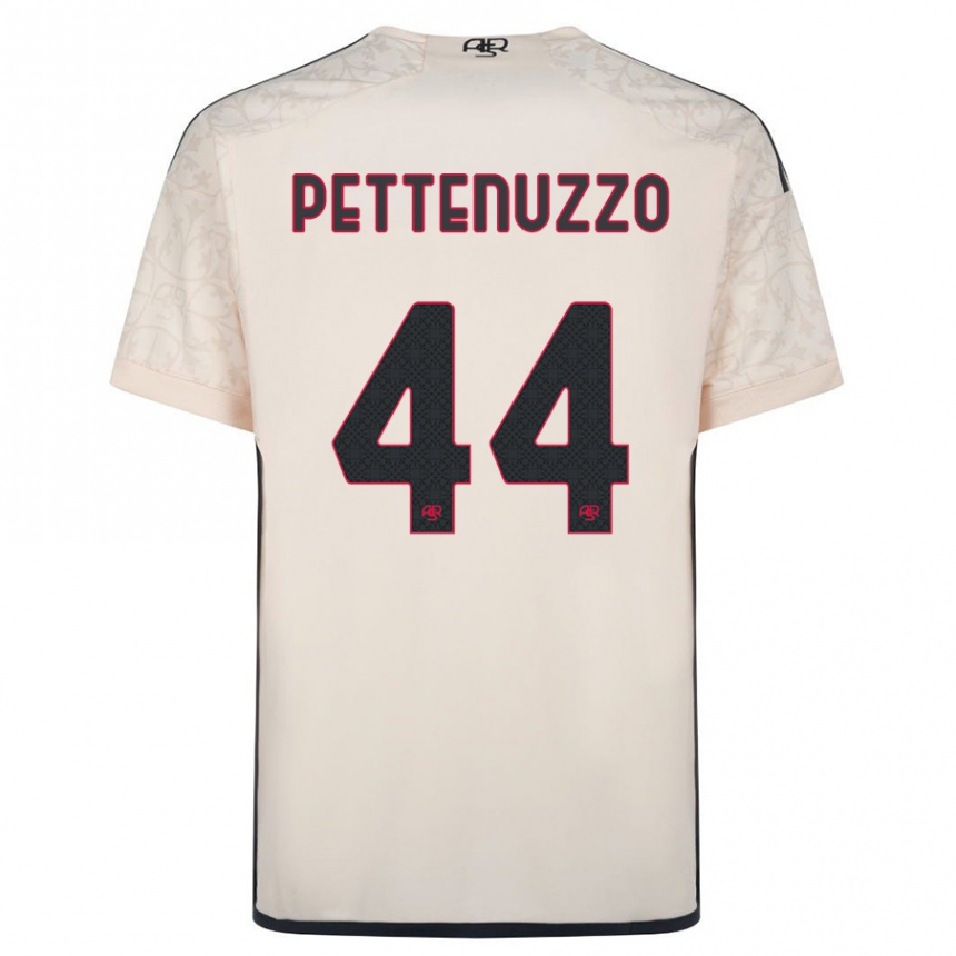 Hombre Fútbol Camiseta Tecla Pettenuzzo #44 Blanquecino 2ª Equipación 2023/24