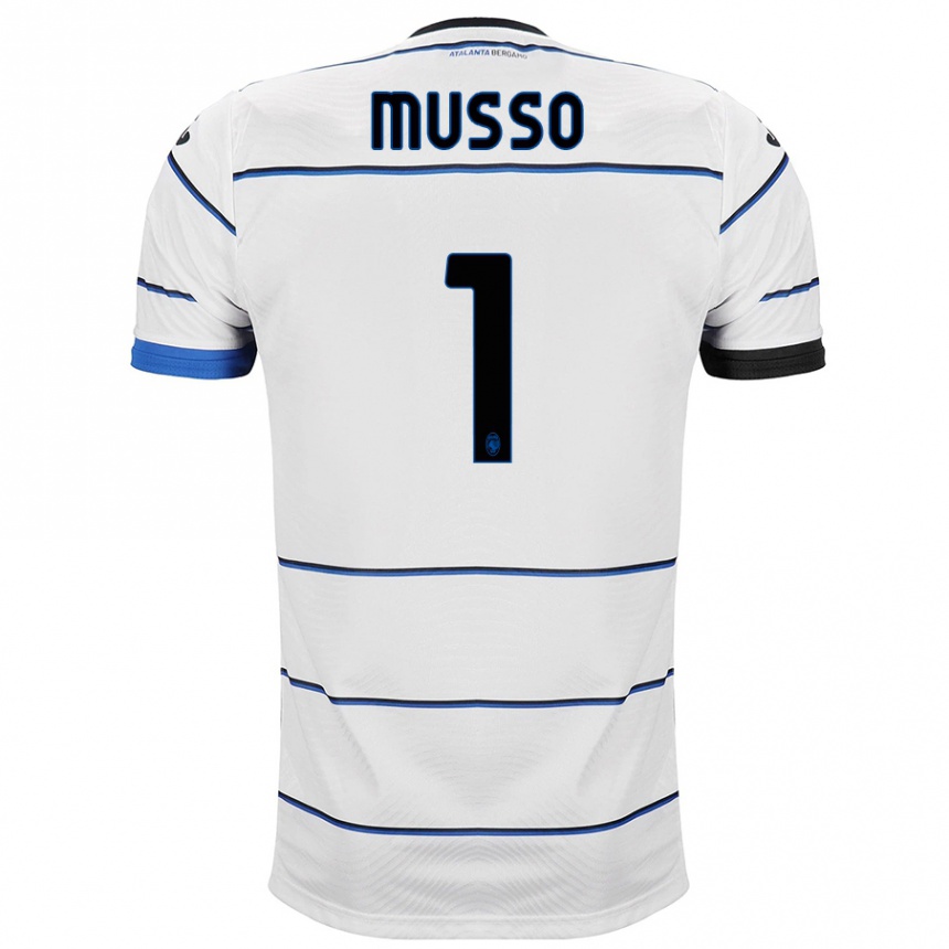 Hombre Fútbol Camiseta Juan Musso #1 Blanco 2ª Equipación 2023/24