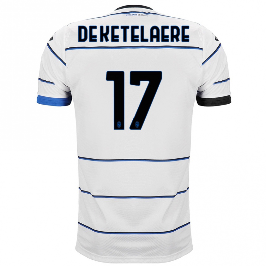 Hombre Fútbol Camiseta Charles De Ketelaere #17 Blanco 2ª Equipación 2023/24