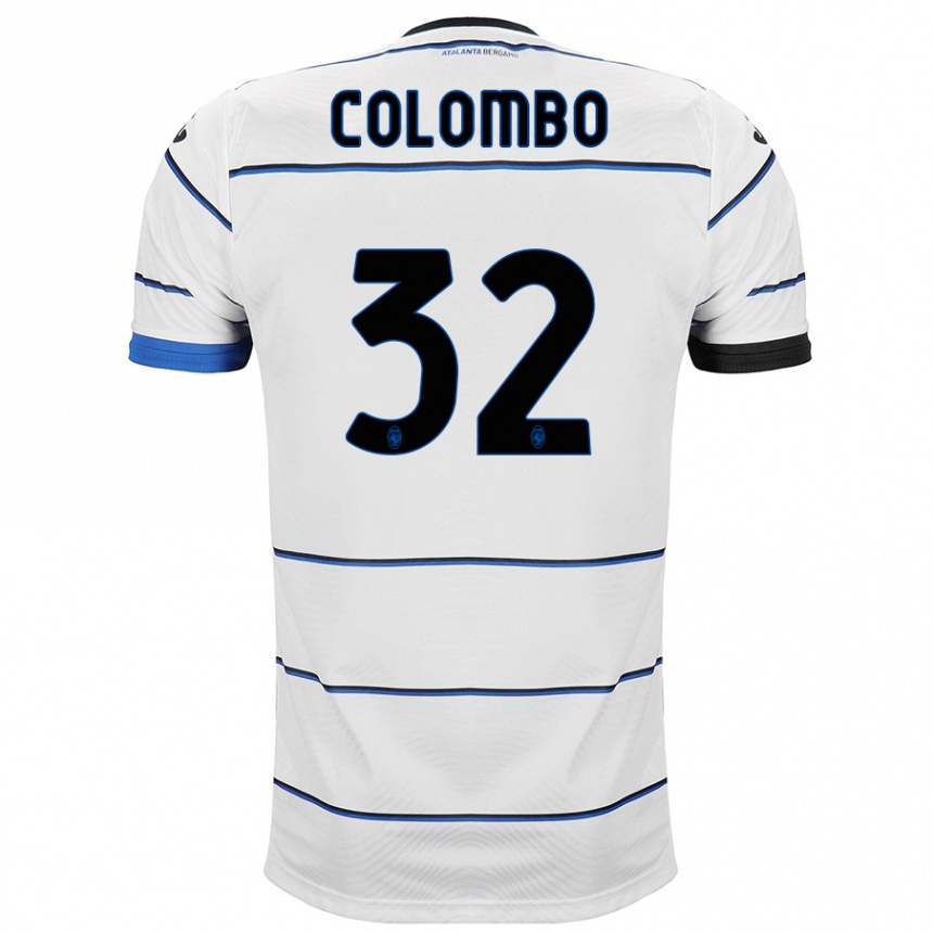 Hombre Fútbol Camiseta Matteo Colombo #32 Blanco 2ª Equipación 2023/24